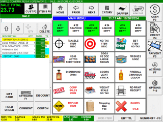 Touch Screen POS Software, Scan Items to be sold Touch Screen POS Software, Scan Items to be sold